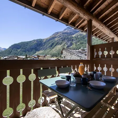 Appartement esprit chalet - Vue montagne 180 degrés Val-dʼIsère Extérieur photo